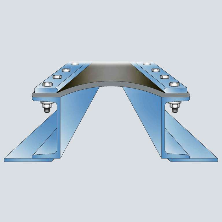 P-Flanges elastomeric expansion joint